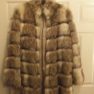 Faux Fox Fur Jacket